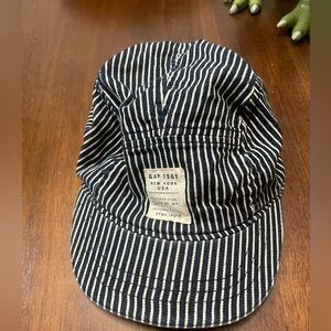 Baby GAP Navy and White Striped Hat